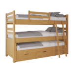 CUCHETA TRIPLE CON CAJONERA PACIFICO INMACOL