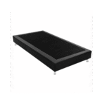 SOMMIER OPRANDI ECO CUERO NEGRO 1 PLAZA Y MEDIA