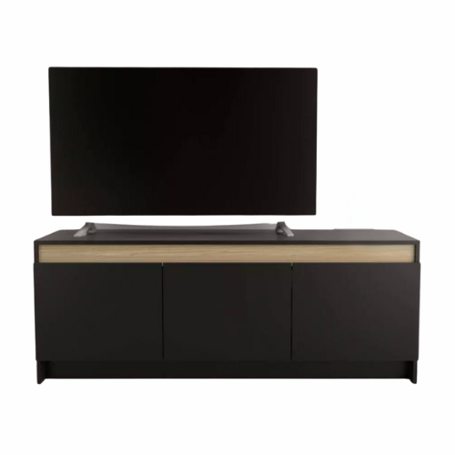 TABLES MESA TV 3 PUERTAS NEGRA OLMO FINLANDES